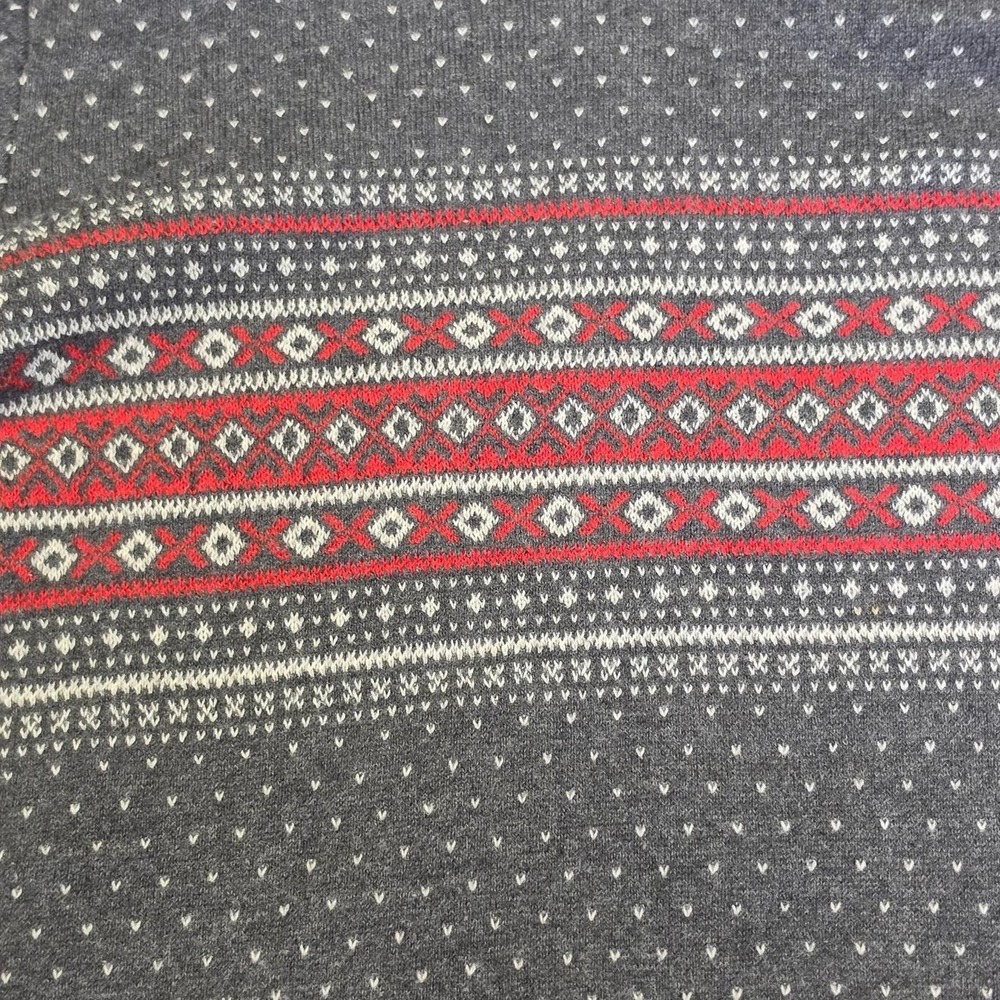 Boca Classics Gray Cotton & Polyester Knit Sweater. Size Large - Picture 3 of 6